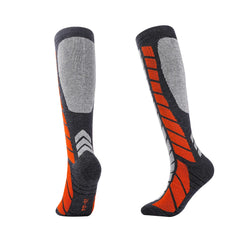 Knee High Merino Wool Hiking Socks | Bold Geometric Design