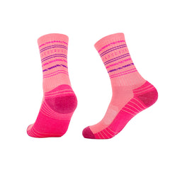 Crew Merino Wool Hiking Socks for women | Striped Design