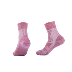 Crew Merino Wool Hiking Socks | Solid Colors Ventilated Design