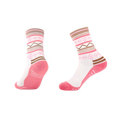 Merino Wool Crew Hiking Socks for women | Tribal-Inspired Designs