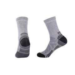 Crew Merino Wool Hiking Socks | Bold Color Accents Reinforced Heel