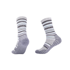 Crew Merino Wool Hiking Socks | Colorful Striped Design