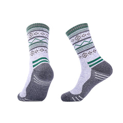 Merino Wool Crew Hiking Socks for men | Tribal-Inspired Designs
