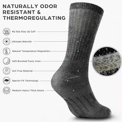 Crew Merino Wool Hiking Socks for men | Breathable Tech