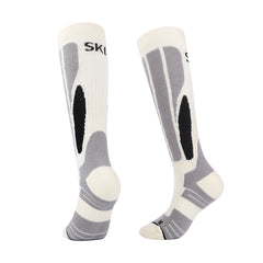 Knee High Merino Wool Ski Socks for men | Streamlined Contrast Panels