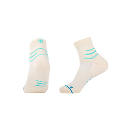 Quarter Cotton Running Socks for men | Vibrant Contrasts