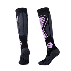 Knee High Merino Wool Ski Socks | Shield Design