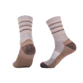 Crew Merino Wool Hiking Socks for men | Striped Design