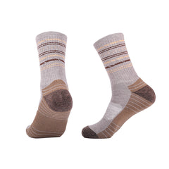 Crew Merino Wool Hiking Socks for men | Striped Design