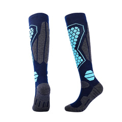 Knee High Merino Wool Ski Socks | Shield Design