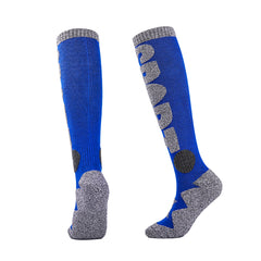 Knee High Hiking Ski Socks | Bold Logo Reinforced Footbed