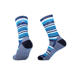 Crew Merino Wool Hiking Socks for women | Colorful Stripe Designs