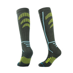 Knee High Merino Wool Ski Socks for men | Tech-Inspired Geometry