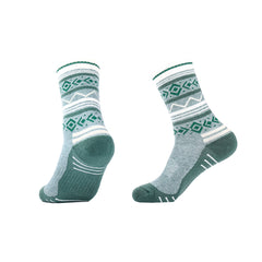 Merino Wool Crew Hiking Socks for women | Tribal-Inspired Designs