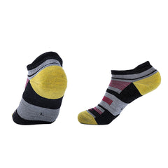 Ankle Merino Wool Running Hiking Socks | Bold Color Blocks