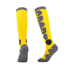 Knee High Hiking Ski Socks | Bold Logo Reinforced Footbed