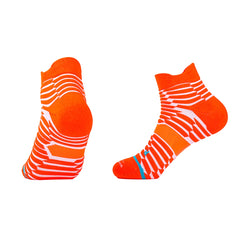 Quarter Cotton Hiking Socks for men | Dynamic Stripes Durable Grip