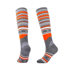 Knee High Merino Wool Hiking Ski Socks | Bold Stripes