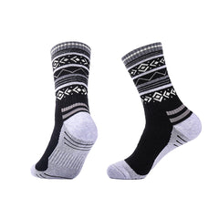 Merino Wool Crew Hiking Socks for men | Tribal-Inspired Designs