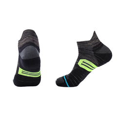 Ankle Cotton Running Socks for men | Dynamic Stripes