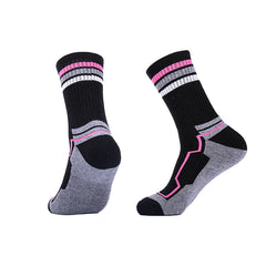 Crew Merino Wool Hiking Socks for women | Colorblock Stripes