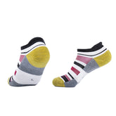 Ankle Merino Wool Running Hiking Socks | Bold Color Blocks