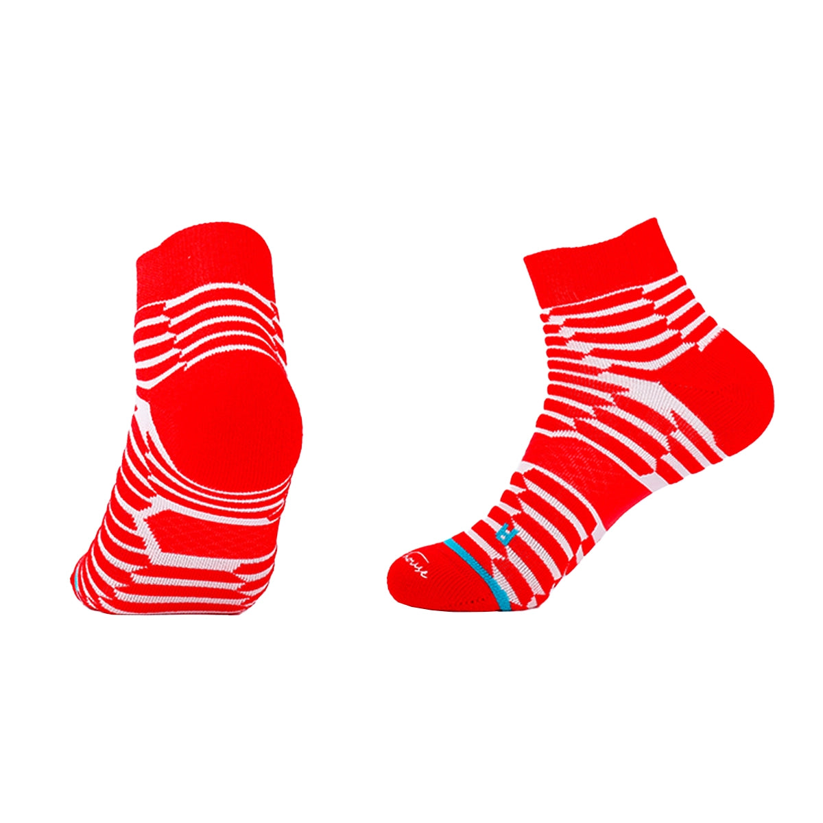 Quarter Cotton Hiking Socks for men | Dynamic Stripes Durable Grip