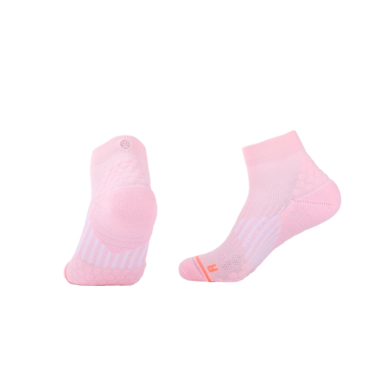 Quarter Cotton Running Socks for women | Dynamic Stripes Soft Hues