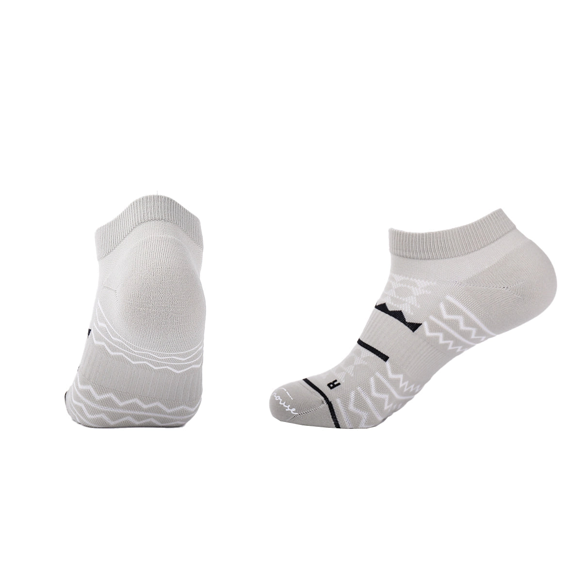 Ankle Cotton Running Socks for women | Wavy Pattern