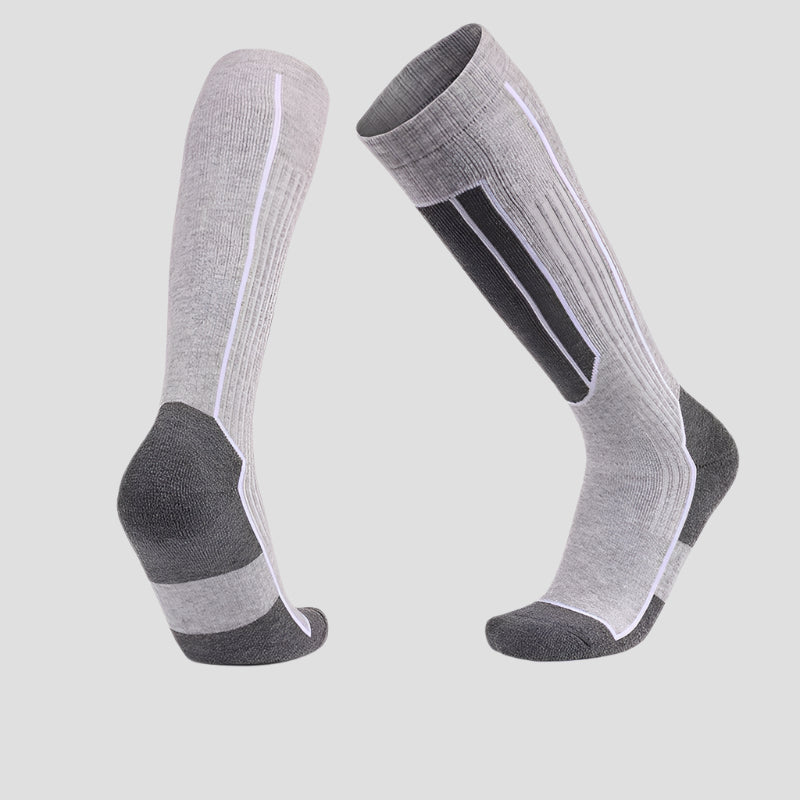 Autumn and winter adult over-the-knee hiking socks outdoor long tube merino wool socks thick terry warm