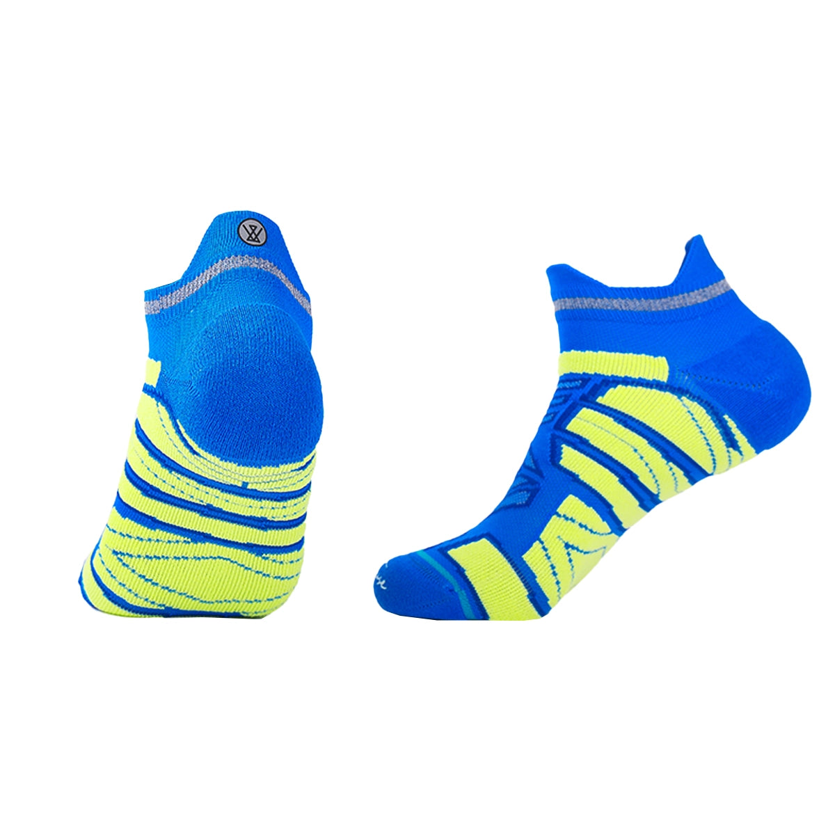 Ankle Cotton Running Socks for men | Vibrant Color Blocks
