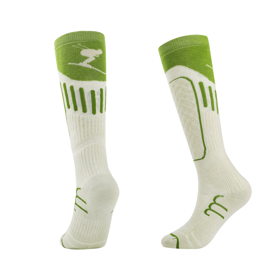 Knee High Merino Wool Ski Socks for women | Ski-Inspired Design