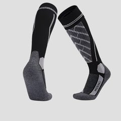 Merino wool socks winter thick warm terry long tube snow socks men and women sweat-absorbent non-slip wool ski socks